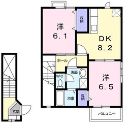 メゾングレース　Ａの物件間取画像